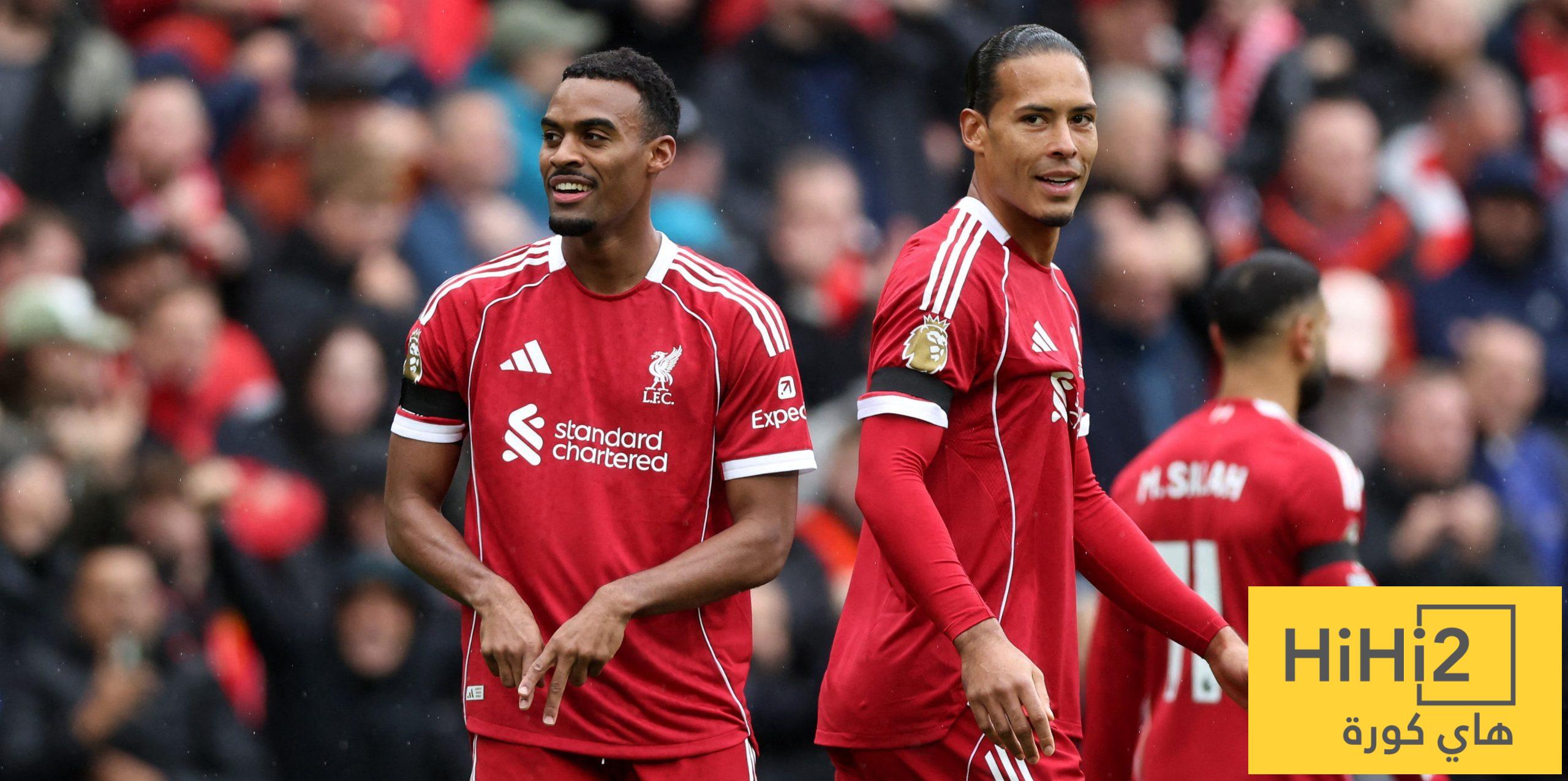 نتائج آخر خمس مباريات بين ليفربول وولفرهامبتون