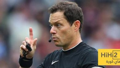 أرقام خاصة بحكم مباراة السيتي وبالاس