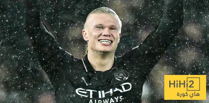 ارقام هالاند في الشوط الأول أمام سندرلاند