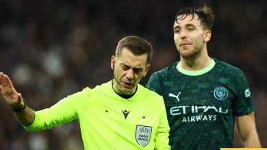 رقم قياسي لحكم مباراة ريال مدريد و مانشستر سيتي