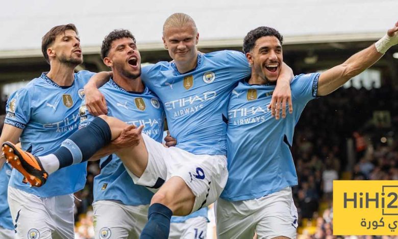 نتائج آخر خمس مباريات بين مانشستر سيتي وفولهام
