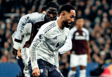 احصائيات مباراة مانشستر يونايتد و استون فيلا في الدوري الانجليزي