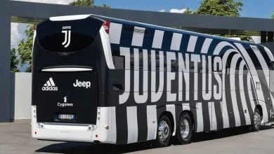 حافلة يوفنتوس تعرضت للرشق بالحجارة