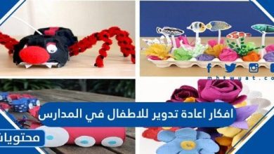 افكار اعادة تدوير للاطفال في المدارس