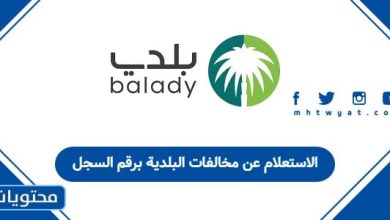 الاستعلام عن مخالفات البلدية برقم السجل