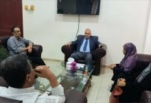 البيشي يلتقي قائد حراسة المنشآت بإدارة أمن عدن العميد محمد السمنتر