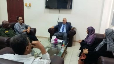 البيشي يلتقي قائد حراسة المنشآت بإدارة أمن عدن العميد محمد السمنتر