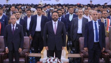 العرادة يشهد حفل تخرج 1139 طالباً وطالبة من جامعة إقليم سبأ