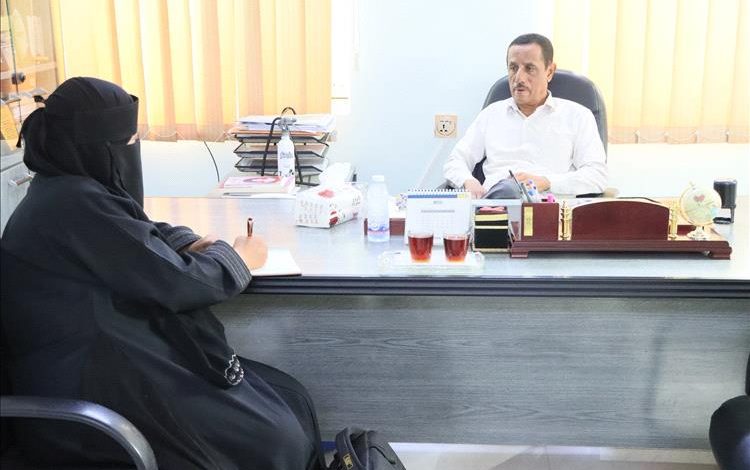 العمودي يلتقي برئيس لجنة الصحة والبيئة بالجمعية الوطنية بالمجلس الانتقالي الجنوبي