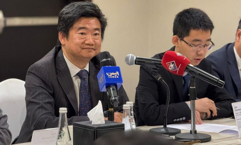 القائم بأعمال السفارة الصينية يجدد موقف بلاده الثابت تجاه وحدة وسيادة وسلامة أراضي اليمن