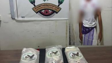 المهرة.. إدارة مكافحة المخدرات تضبط مروّجًا للمواد المخدرة وبحوزته 6 كيلوجرامات من الحشيش