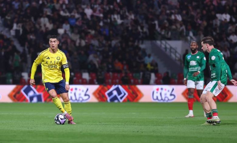 كريستيانو رونالدو في مباراة النصر والاتفاق