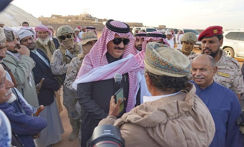 الوفد السعودي يلتقي مشايخ ووجهاء وأعيان وادي وصحراء حضرموت