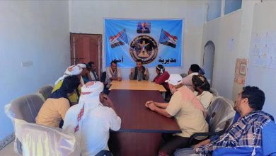 انتقالي أحور يعقد اجتماعًا مع رؤساء اللجان المحلية لمناقشة التجهيزات لحشد الجماهير إلى عدن