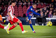 رافينيا في مباراة برشلونة ضد أتلتيكو مدريد