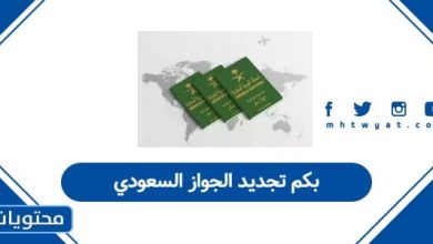 بكم تجديد الجواز السعودي