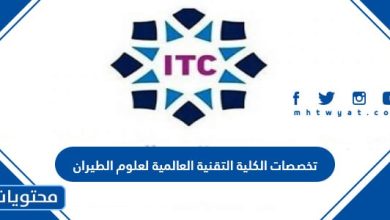 تخصصات الكلية التقنية العالمية لعلوم الطيران