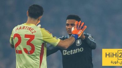 تقييم استون فيلا في الشوط الأول أمام أرسنال