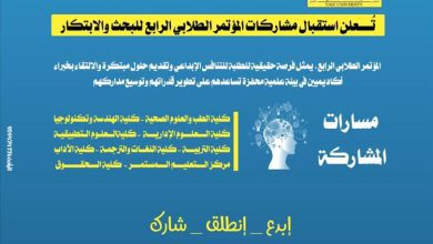 جامعة تعز تُعلن بدء استقبال مشاركات المؤتمر الطلابي الرابع للبحث والابتكار 4SRlC_OC