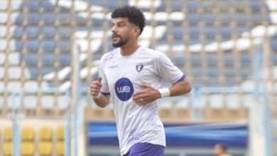 معاذ الحناوي لاعب فريق المصرية للاتصالات