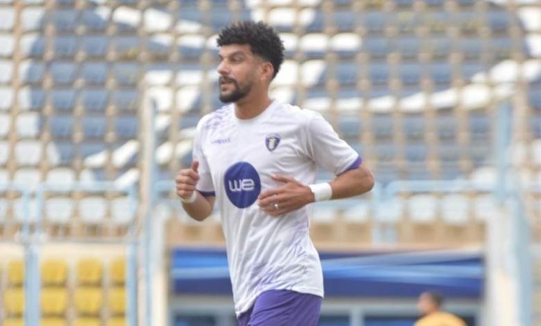 معاذ الحناوي لاعب فريق المصرية للاتصالات
