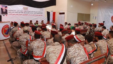 رئيس أركان محور تعز يدشن التحليل السنوي في اللواء الخامس حماية رئاسية