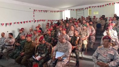 رئيس أركان محور تعز يدشن التحليل السنوي للواء 170 دفاع جوي