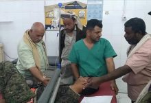 رئيس انتقالي لودر يطمئن على صحة جرحى الحزام الأمني في منطقة الفيض