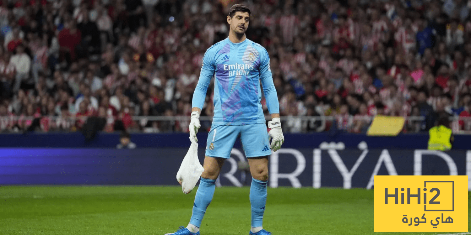 رقم تاريخي لكورتوا مع ريال مدريد