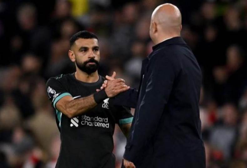 محمد صلاح وأرني سلوت