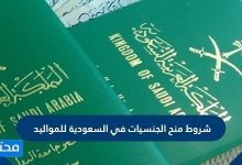 شروط منح الجنسيات في السعودية للمواليد 2026