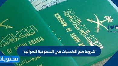 شروط منح الجنسيات في السعودية للمواليد 2026