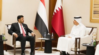 عضو مجلس القيادة الدكتور عبدالله العليمي يلتقي رئيس مجلس الوزراء وزير الخارجية