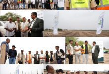 فريق مؤسسة المياه وإدارة المشروع يتفقدون سير أعمال مشروع تعزيز الأمن المائي بالطاقة المتجددة بعدن