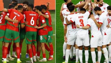 مباراة الأردن والمغرب