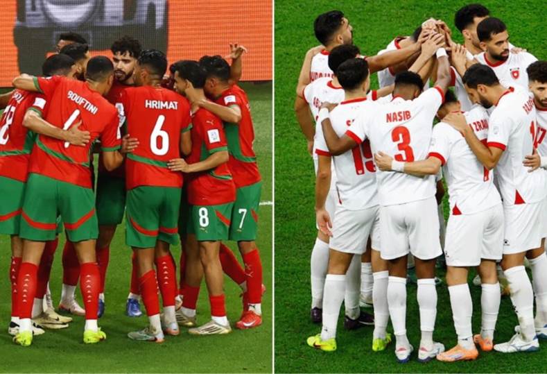 مباراة الأردن والمغرب