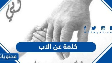 كلمة عن الاب