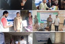 مؤسسة تمدين للأغاثة والتنمية تدشن توزيع البذور ل 400 مستفيد لمشروع الحدائق المنزلية بسباح يافع