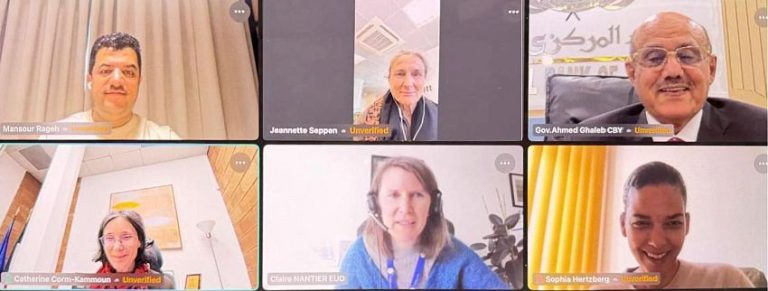 محافظ البنك المركزي يبحث مع سفراء عدد من الدول الأوروبية الوضع الاقتصادي