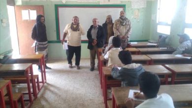 مدير تربية لودر يواصل زياراته الميدانية لتفقد سير اختبارات الفصل الدراسي الأول