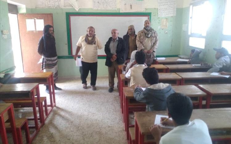 مدير تربية لودر يواصل زياراته الميدانية لتفقد سير اختبارات الفصل الدراسي الأول