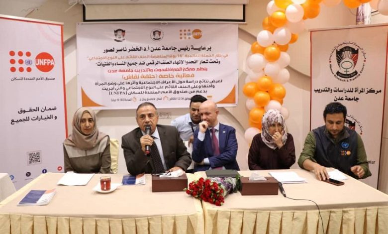 مركز المرأة بجامعة عدن يطلق دراسة وطنية تكشف فجوة المساواة ومخاطر العنف الرقمي