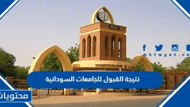 رابط نتيجة القبول للجامعات السودانية 2026