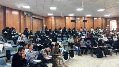 نزول ميداني بين أوساط الطلاب في كلية الحقوق  للمؤسسة الطبية الميدانية FMF