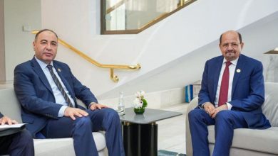 وزير الخارجية يبحث مع المكلف بتسيير شؤون وزارة الخارجية الليبي تعزيز التعاون المشترك