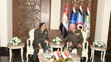 وزير الدفاع يلتقي نظيره المصري