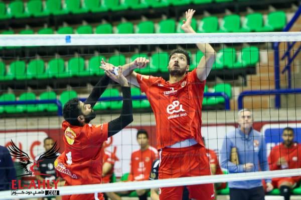 فريق رجال طائرة الأهلي يفوز على الطيران 3-0 ويتأهل إلى نهائيات دوري المرتبط