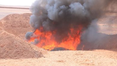 إتلاف كميات من المواد المخدرة والممنوعات في منفذ الوديعة