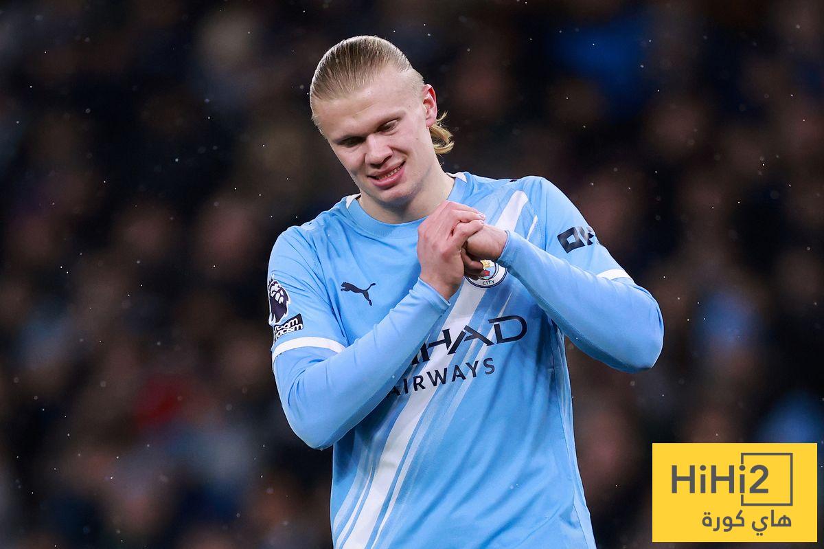 صورة – هالاند يفضح رسالة مانشستر سيتي السرية