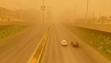 "الأرصاد": عوالق ترابية على منطقة نجران